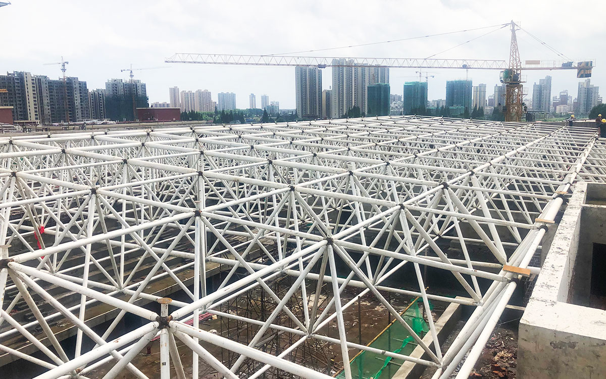  安鄉金海學校建設項目—食堂及體育館屋面鋼結構